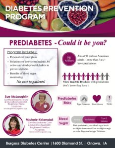 Diabetes Prevention program flier 2024